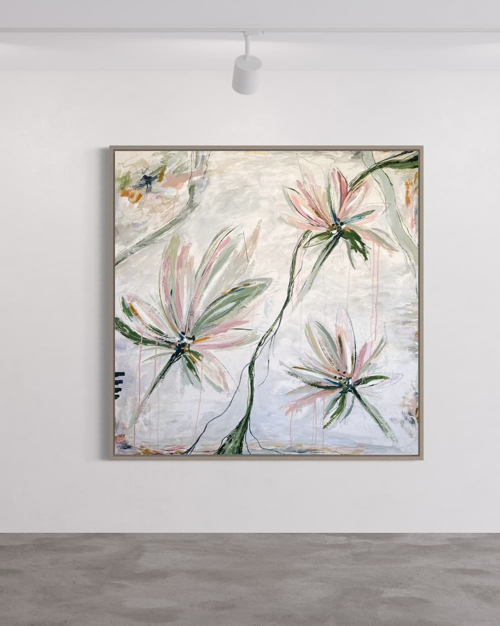 Charissa Owens Art large abstract mixed media botanical